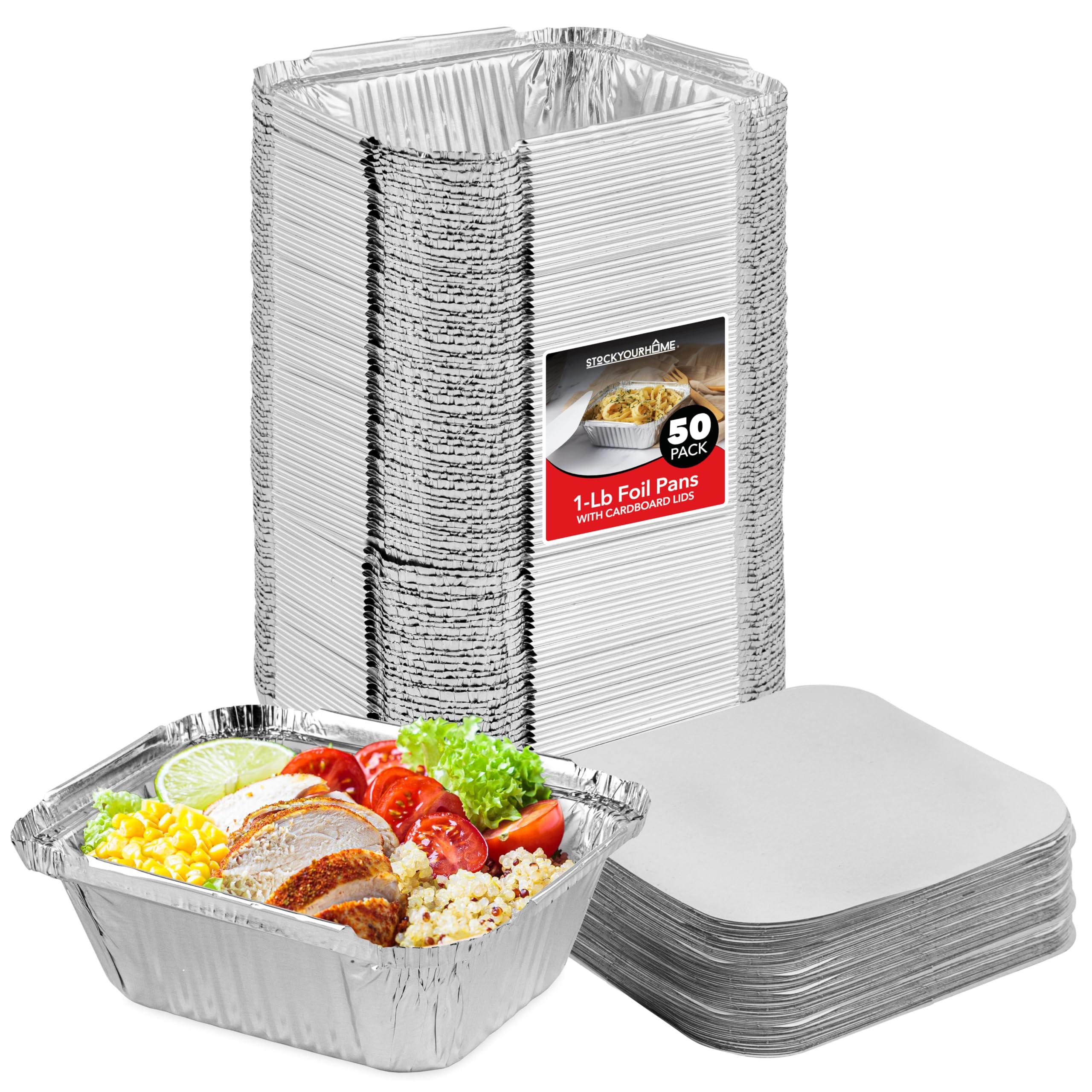Stock Your Home small aluminum take-out trays ideal for catering and delivery