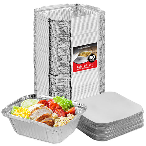 Stock Your Home small aluminum take-out trays ideal for catering and delivery