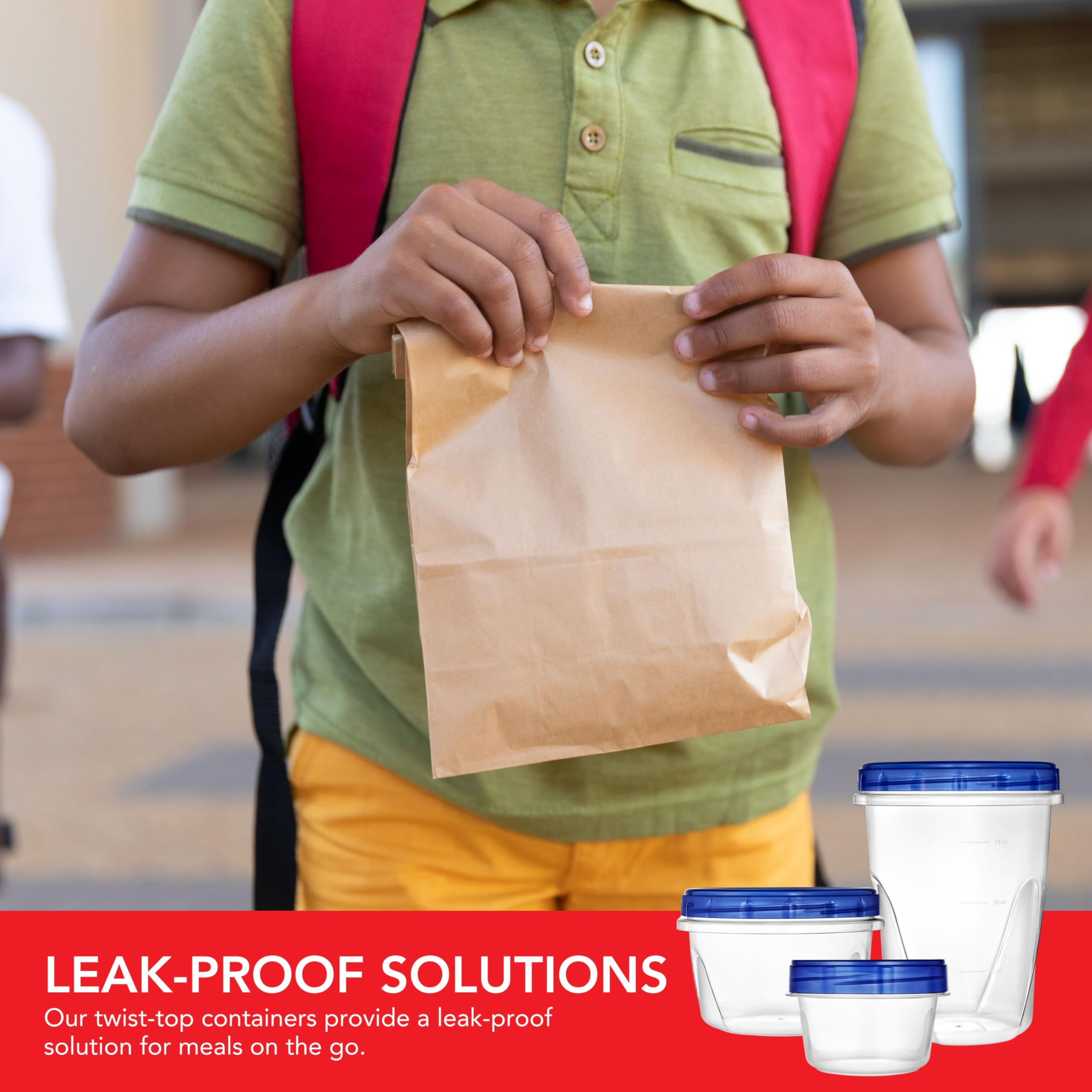 Stock Your Home value pack includes ten durable containers with secure lids for everyday use.