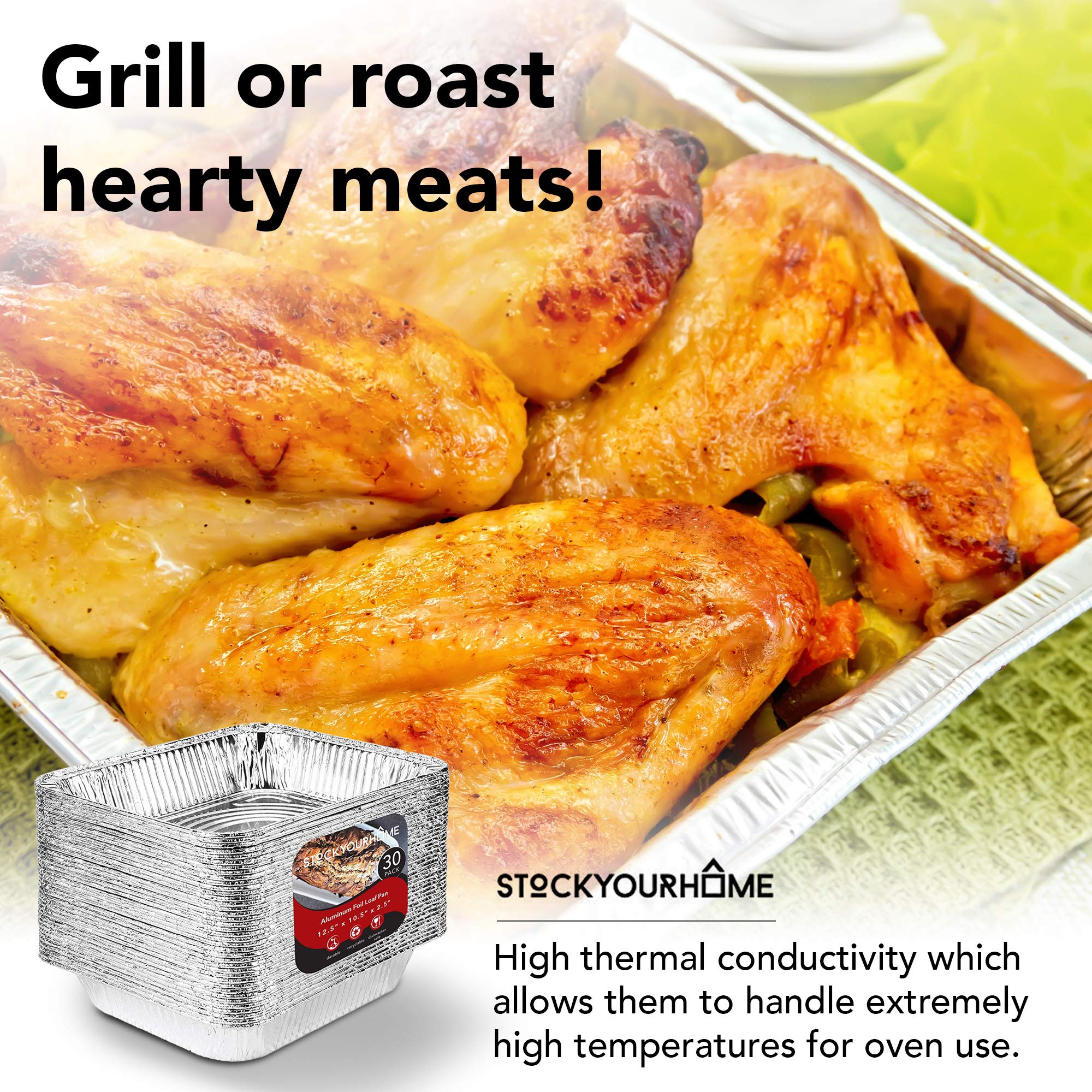 Stock Your Home takeout-prep pans for batch meals and quick service.