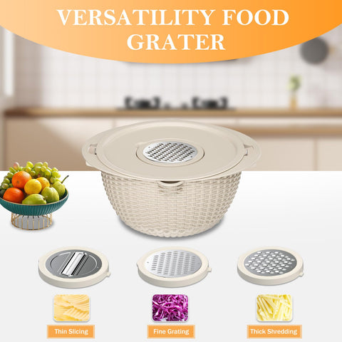 Stockpot rotating strainer in action for easy vegetable rinsing