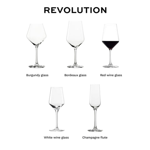 Stölzle Lausitz Revolution crystal-clear glassware ideal for Chianti Classico and Barbera.