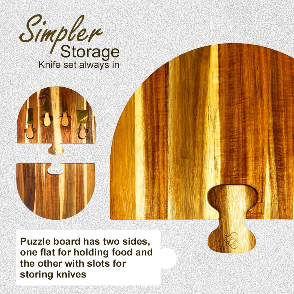 Stoneandegg integrated knife storage tucked within the board