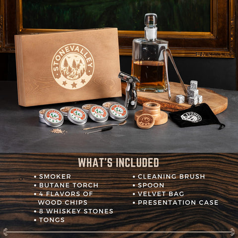 STONEVALLEY recipe book and whiskey stones for easy pairing ideas.