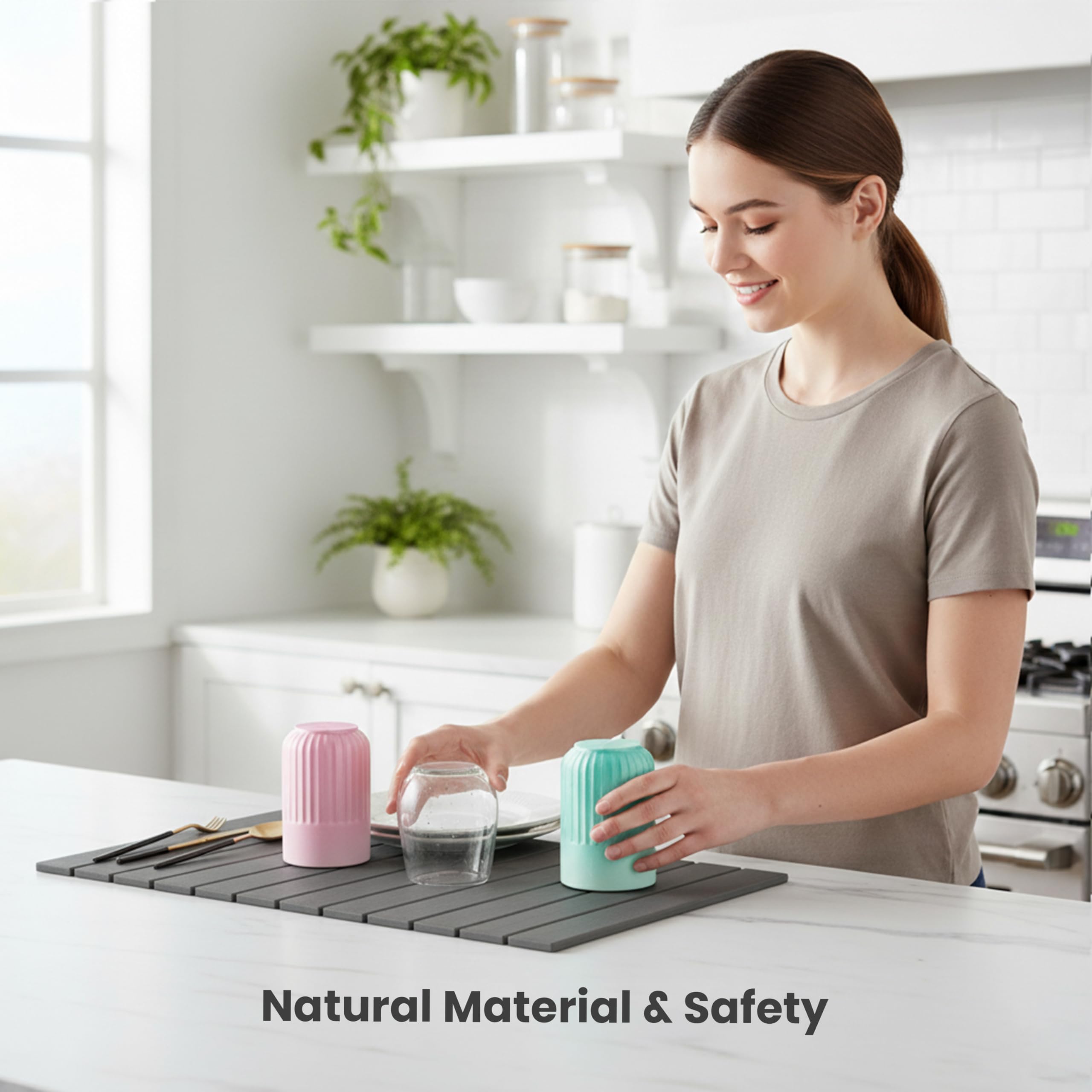 STONITE diatomaceous-earth drying surface durable and low-maintenance.
