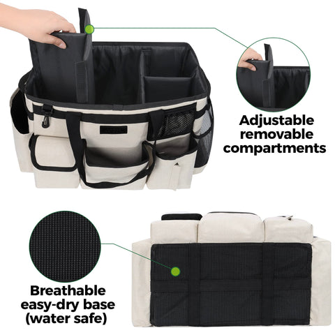 Storage Standard caddy keeps supplies organized at arm's reach