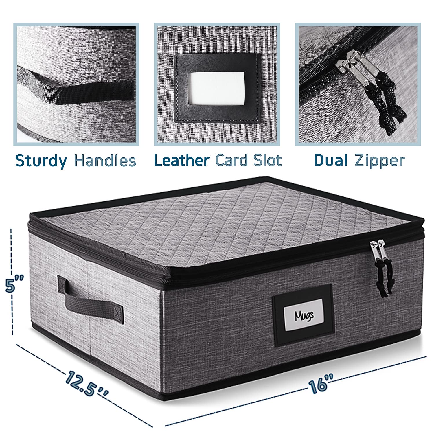 StorageBud 12-cup capacity mug organizer neatly fits up to twelve cups