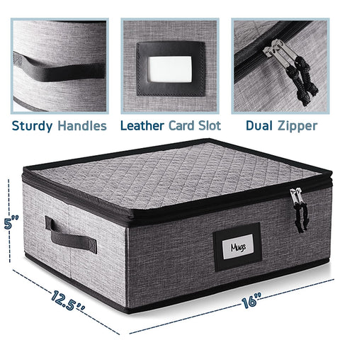StorageBud 12-cup capacity mug organizer neatly fits up to twelve cups
