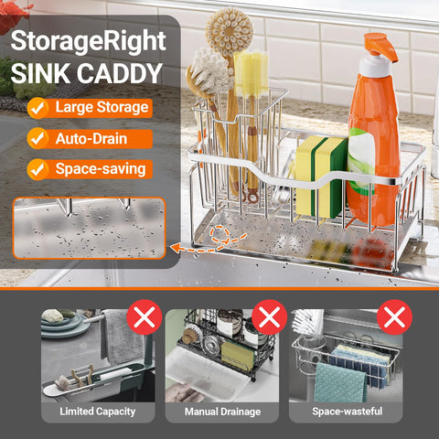 StorageRight instant dry brush holders keep kitchen tools dry after use