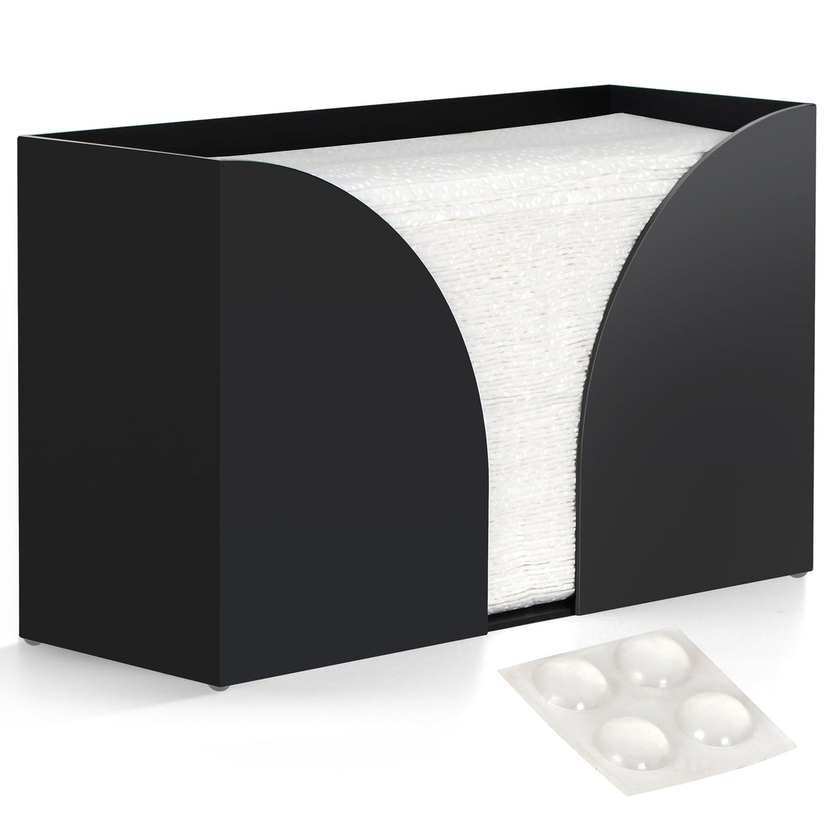 Storagestandard multifold dispenser in matte black, built for durability in busy spaces.