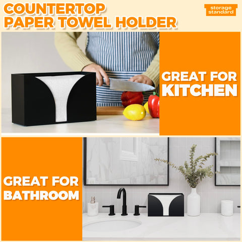 Storagestandard sleek rounded corners enhance modern counter aesthetics.