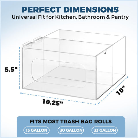 Storage Standard stackable lid offers flexible configurations for kitchen and bath spaces.