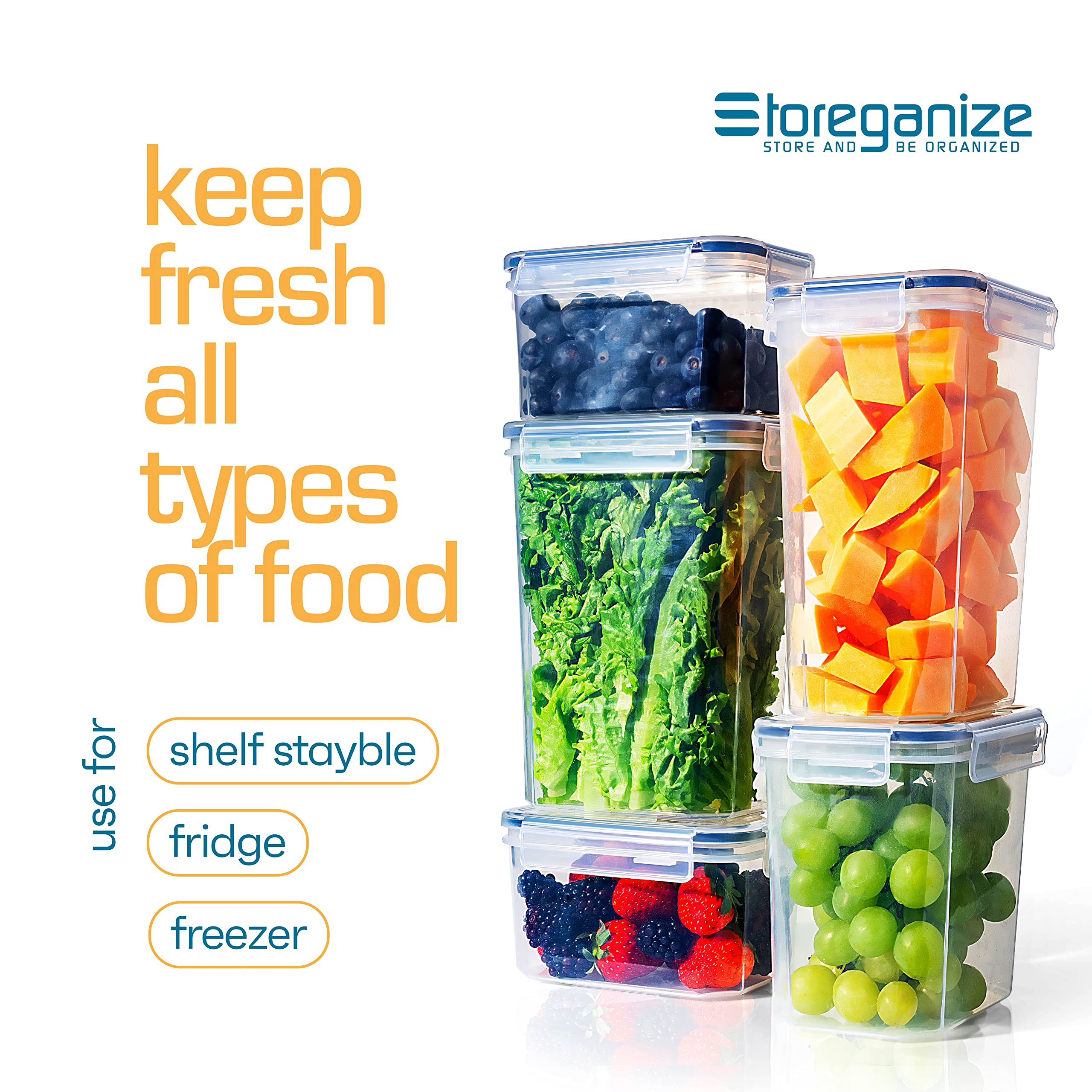 Storeganize BPA-free durable design supports long-term kitchen organization.