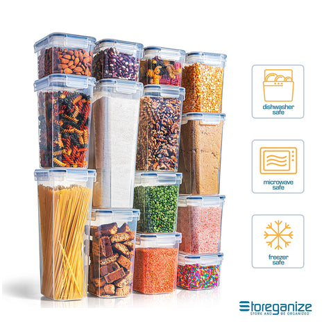 Storeganize interchangeable lids increase flexibility across all containers.