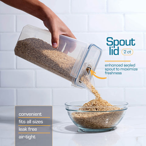 Storeganize label set and scoop simplify meal prep and storage labeling.