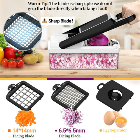 StoreHappily vegetable chopper egg separator speeds egg prep with less mess.