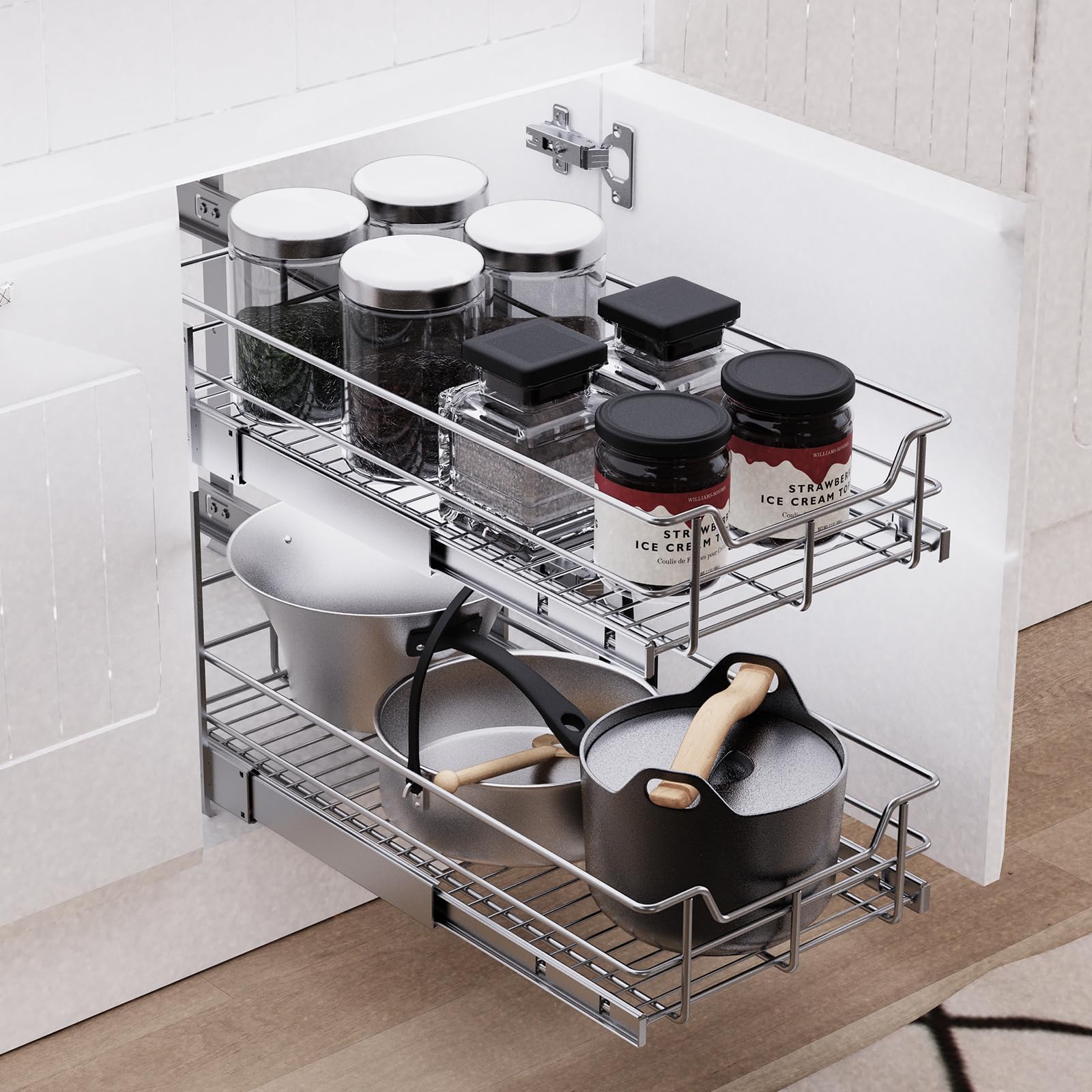 STORKING easy installation with screws shown on cabinet side