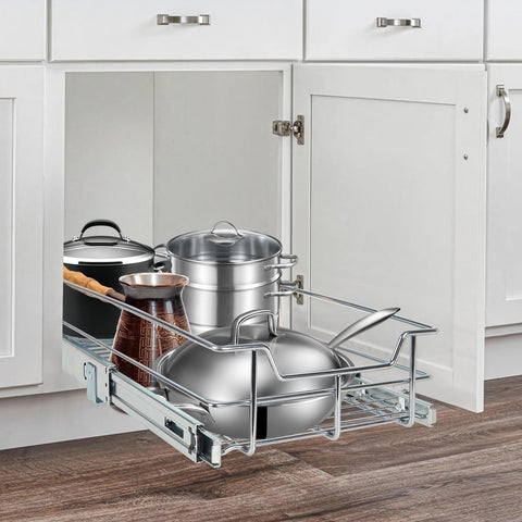 STORKING pull-out shelves organize your daily kitchen items.