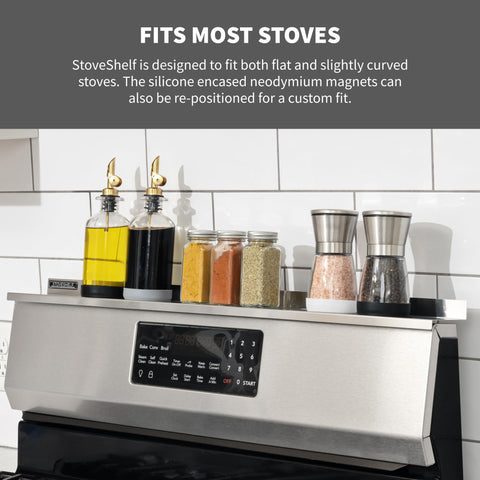 US-made STOVE SHELF built for long-lasting durability