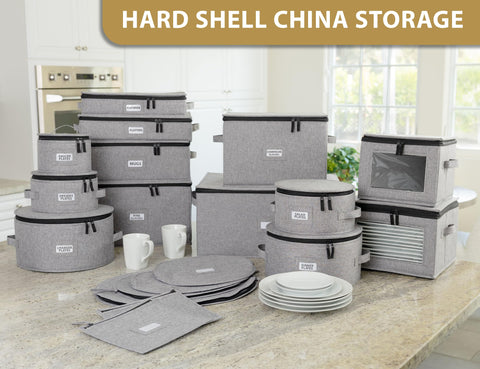 STOZU interior quilted padding cushions delicate plates during moves.
