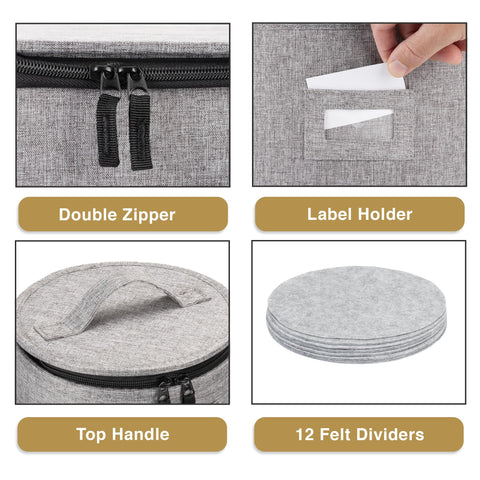 STOZU stackable design saves space while keeping dishes accessible.