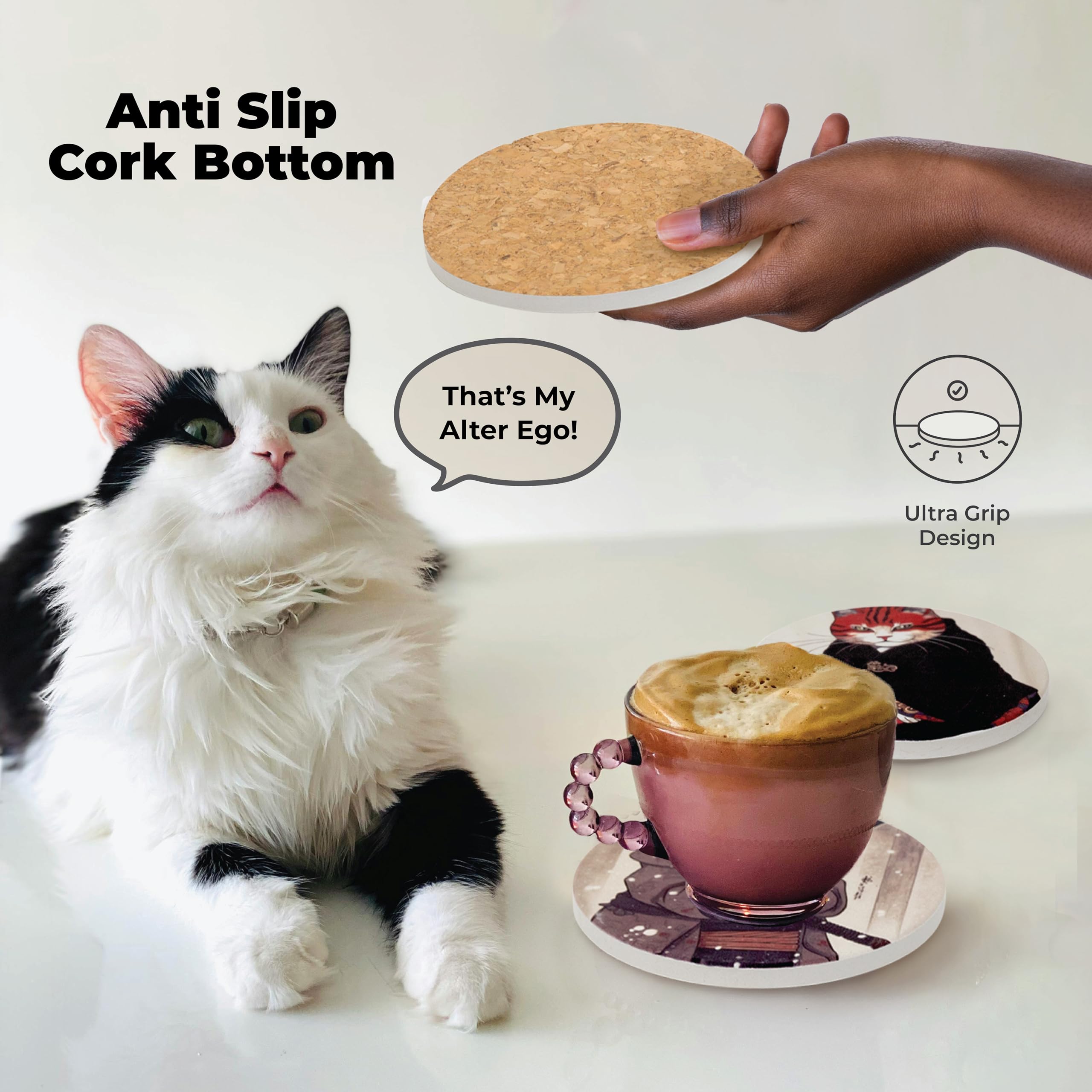Straight Coastin Cat lover gift packaging makes a charming present.
