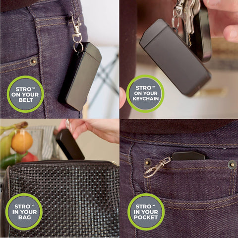 STRO BPA free stainless steel straw ensures safe, durable sipping.