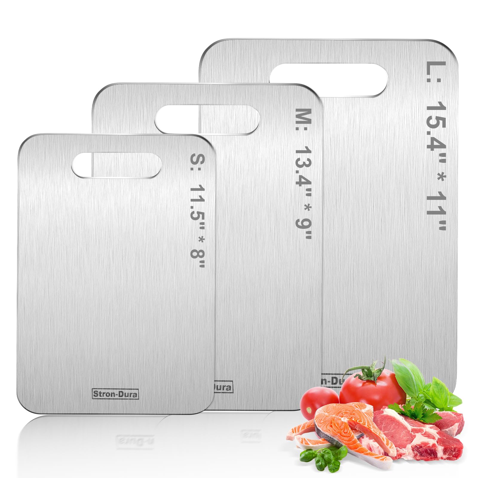 Stron-Dura cutting board meat prep surface stays stable for efficient slicing