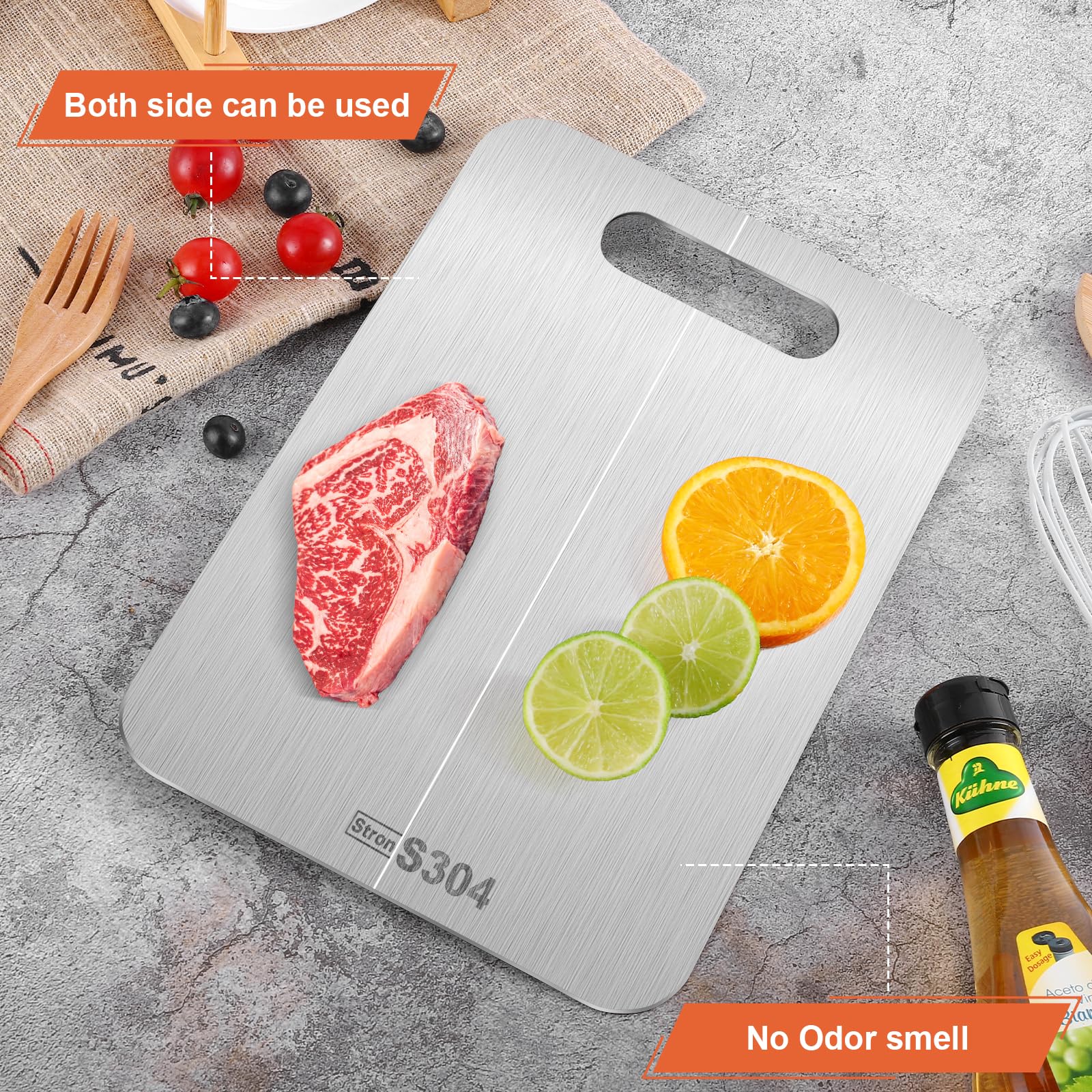 Stron-Dura cutting board outdoor-use lightweight design travels easily