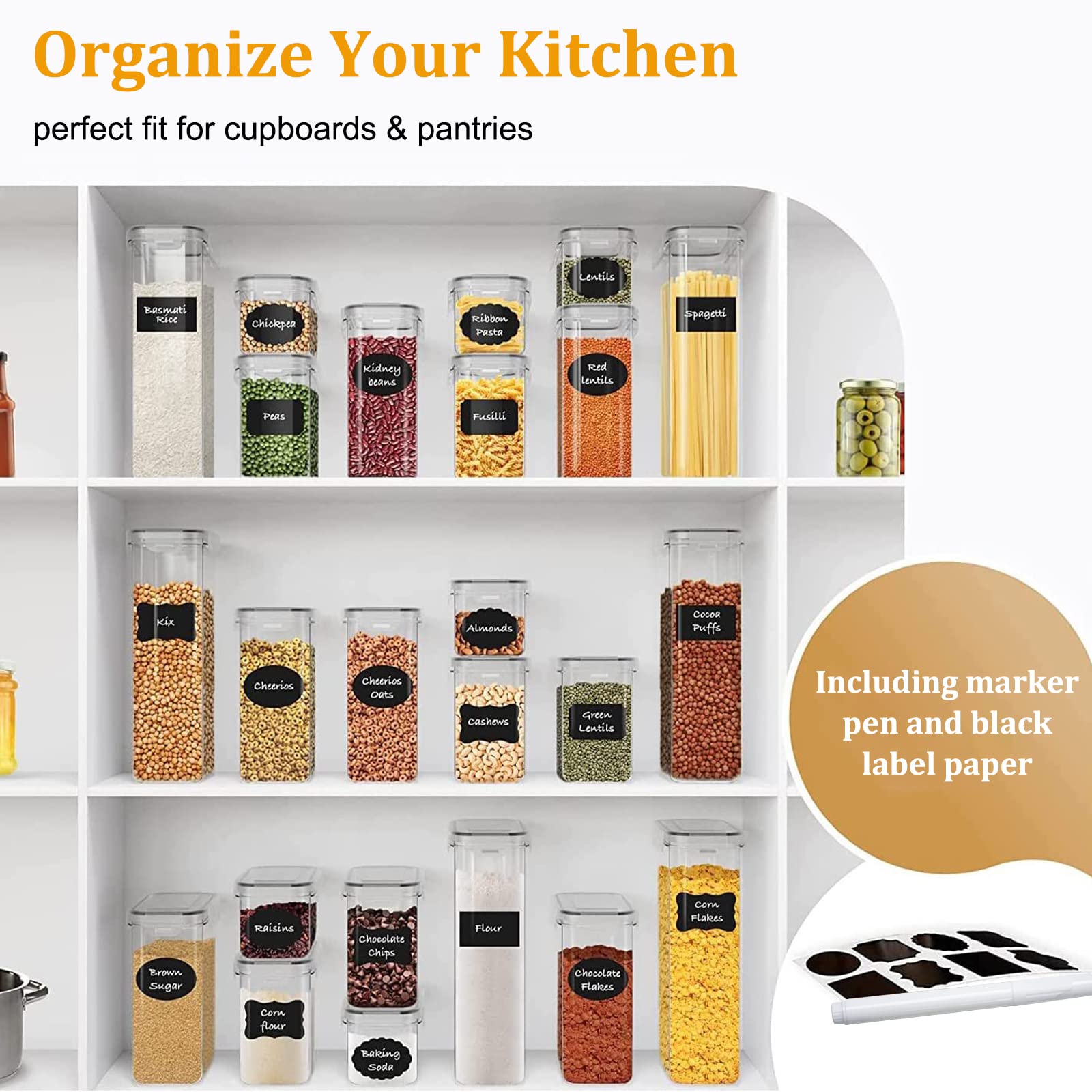 Stusgo pantry setup promotes organization and freshness