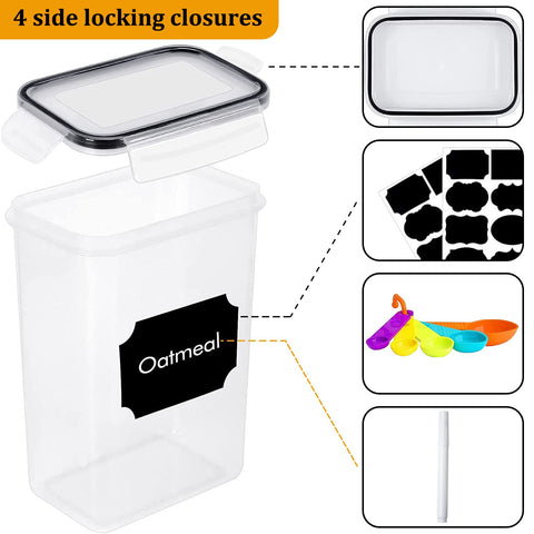 Stusgo silicone seal and four locking lids prevent leaks