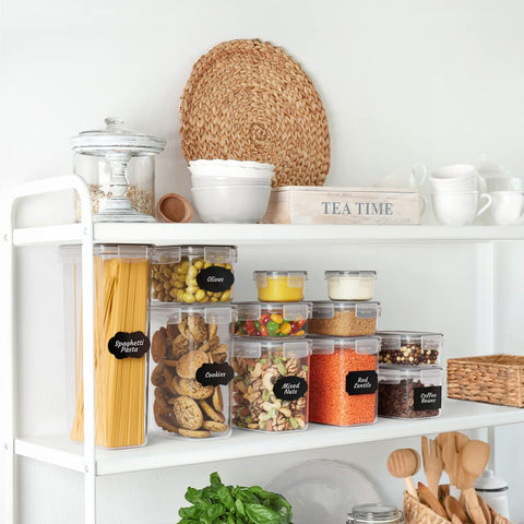 Stusgo included measuring spoons and labels for easy labeling