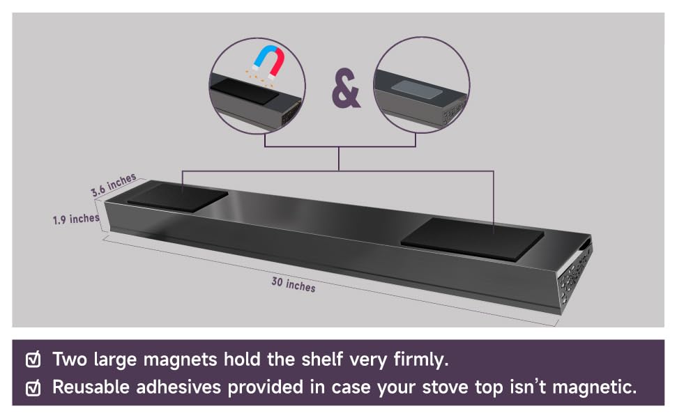 STUTOV durable stainless steel construction resists rust and grease.