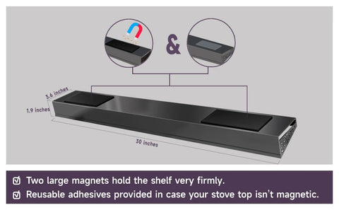 STUTOV durable stainless steel construction resists rust and grease.
