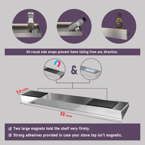 STUTOV easy-clean stainless steel surface cleans quickly after cooking.