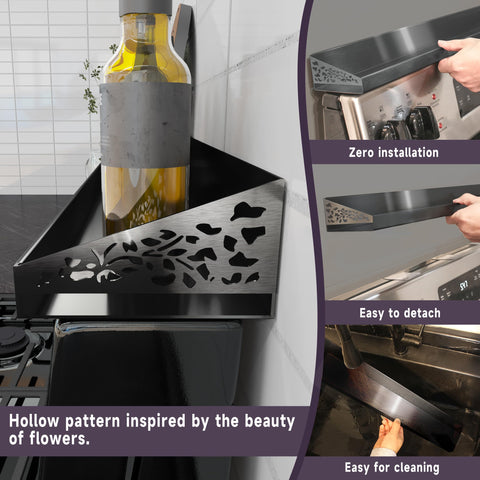 STUTOV floral-pattern side wrap prevents items from falling.