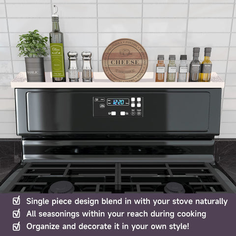 STUTOV orchid-wrap design highlights the shelf and prevents items from slipping.