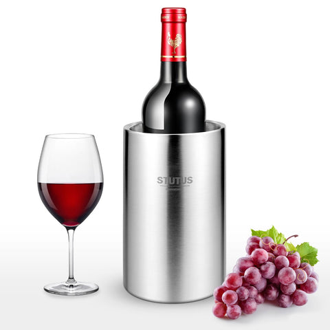 STUTUS Innovations wine chiller bucket stainless 304 ensures durability and easy cleaning