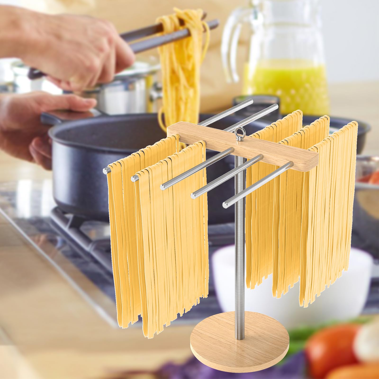 STWWO gift-ready pasta rack suits home cooks and noodle lovers.