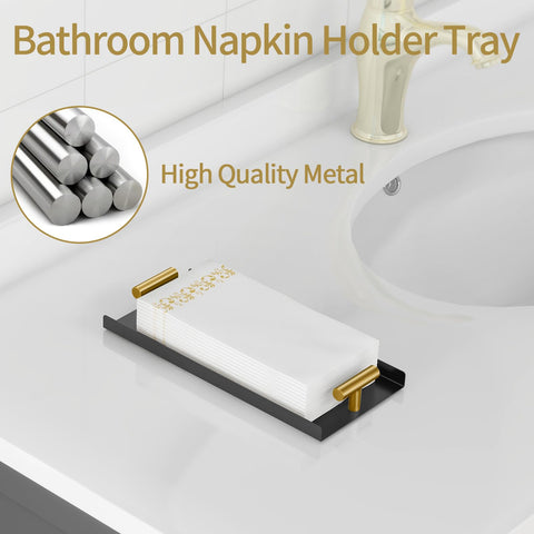 STWWO guest towel tray with double handles for easy transport