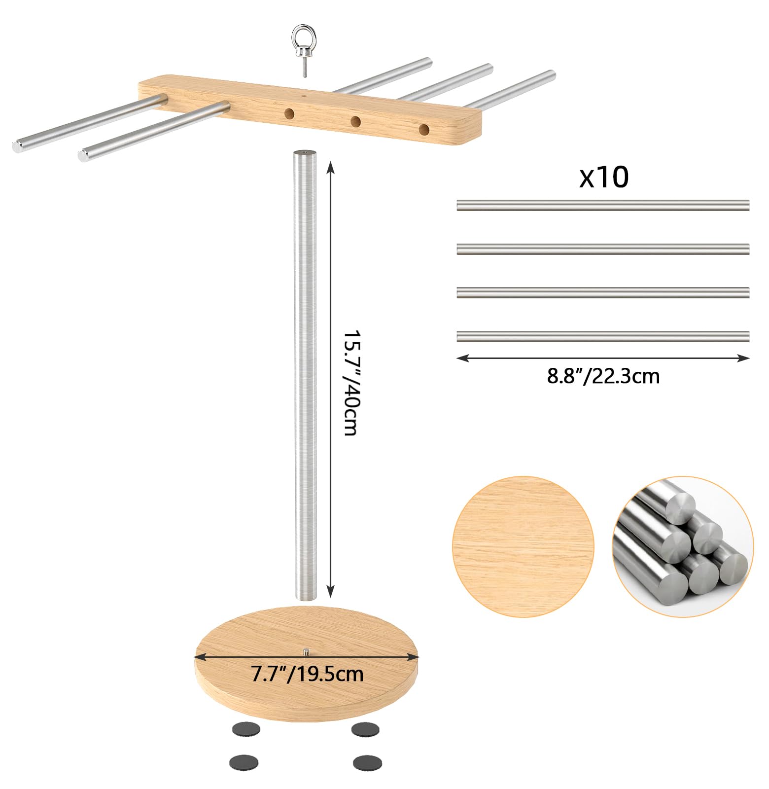 STWWO KitchenAid-compatible rack integrates with pasta machines for effortless drying.