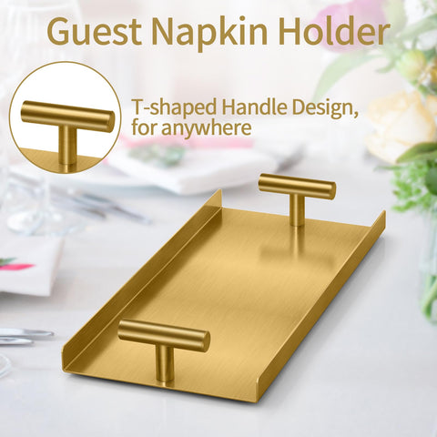 STWWO multiuse tray holds hand towels, makeup, or spices
