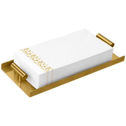 STWWO napkin holder with gold T-handle for bathroom organization