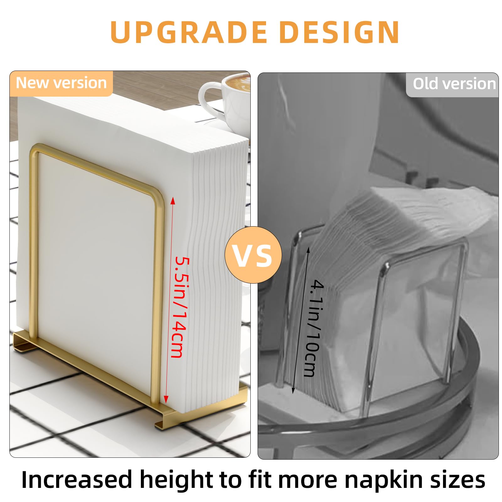 STWWO napkin holder on kitchen counter enhances organization and style.