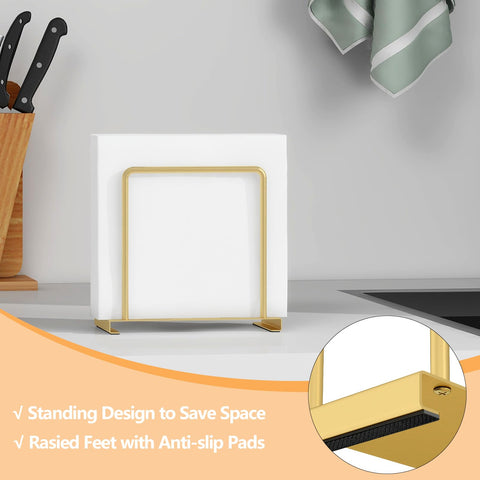 STWWO standing napkin holder adds vertical, space-saving storage.