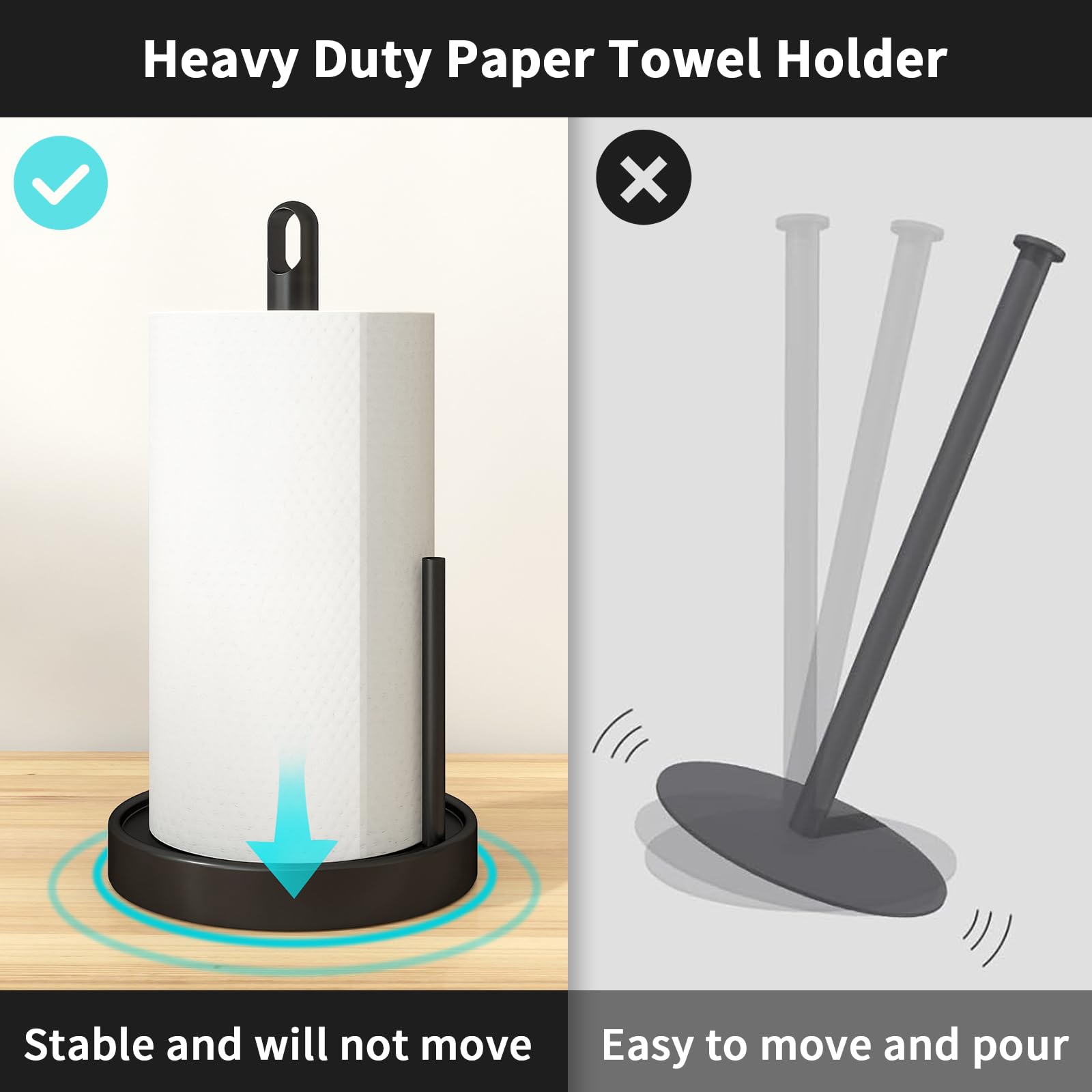 STWWO 14.5-inch height fits compact counters and standard rolls