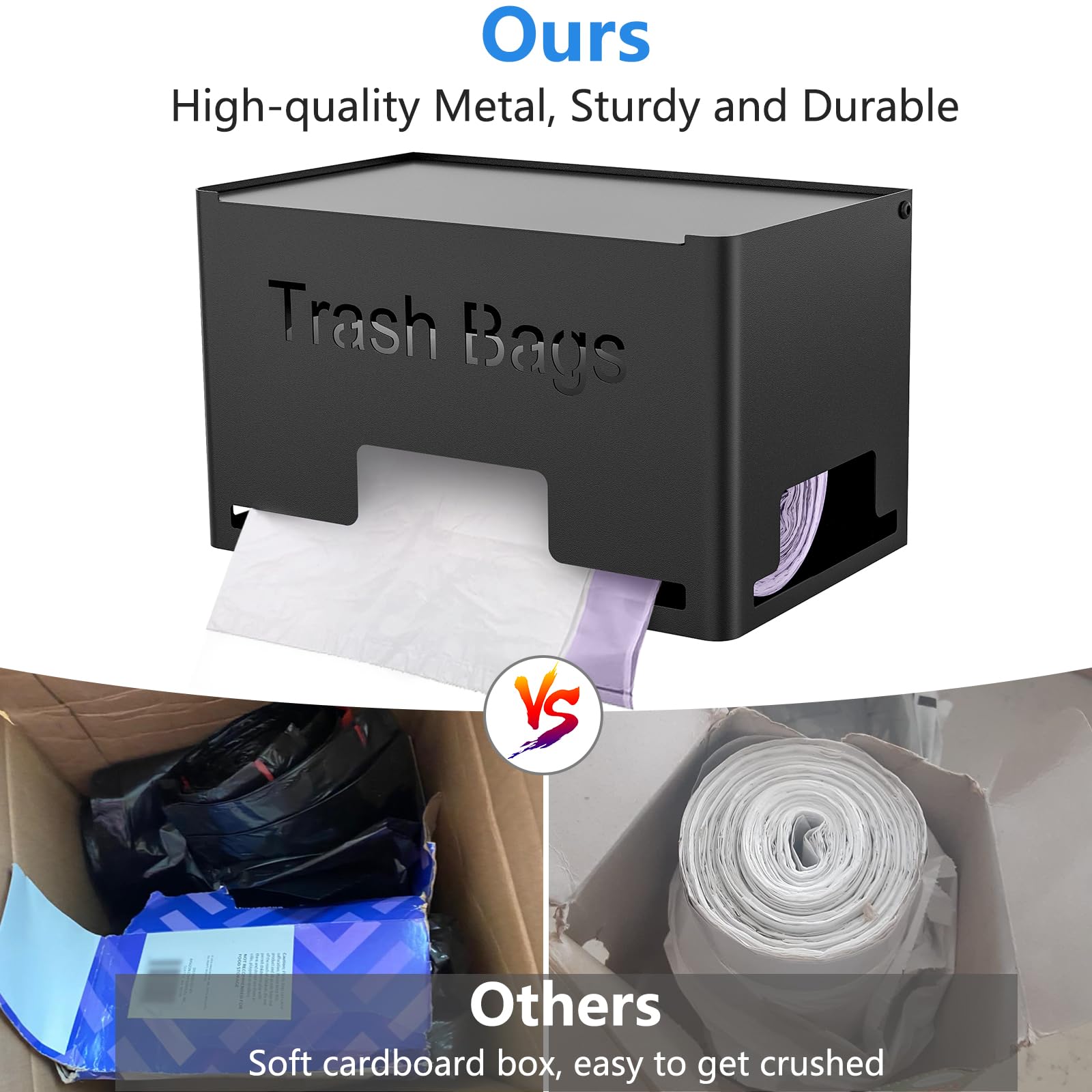 STWWO wall-mount option with anchors keeps bags organized above can