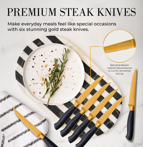 Styled Settings black and gold kitchen shears for versatile tasks