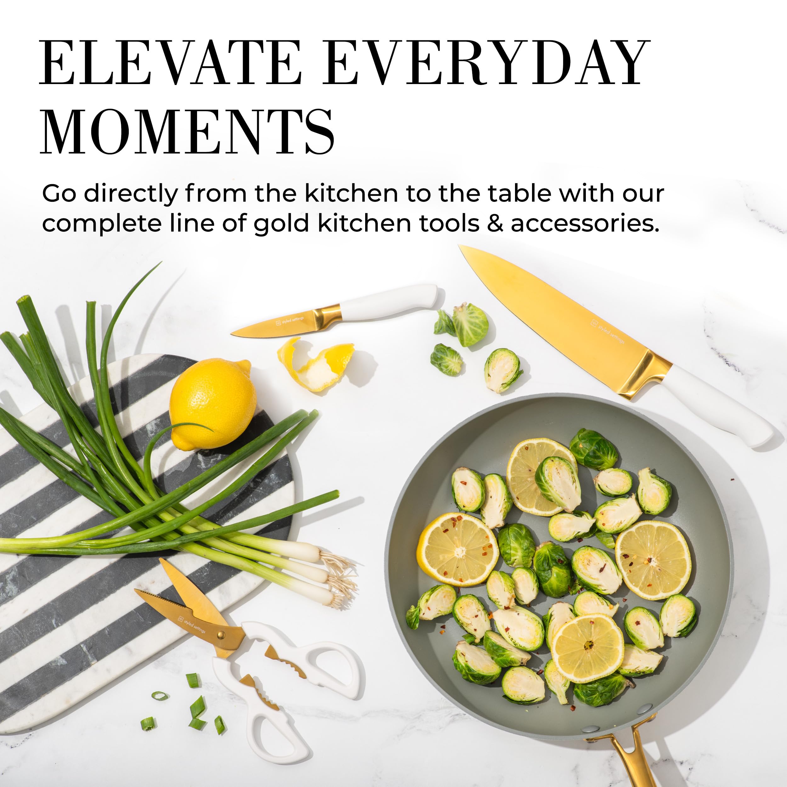STYLED SETTINGS ergonomic handles promote comfortable grip during prep.