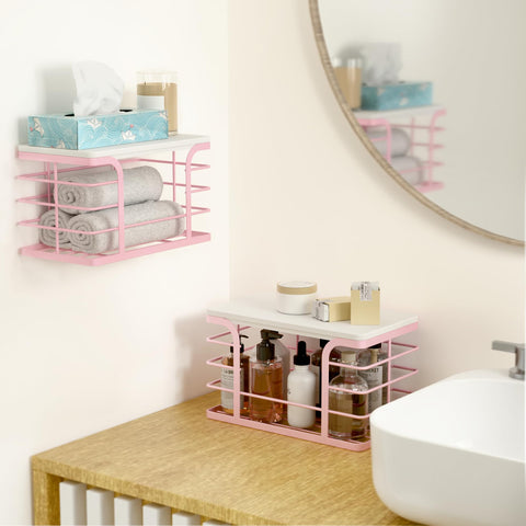 Stylstoreazy adhesive wall mount enables easy wall installation for convenient access.